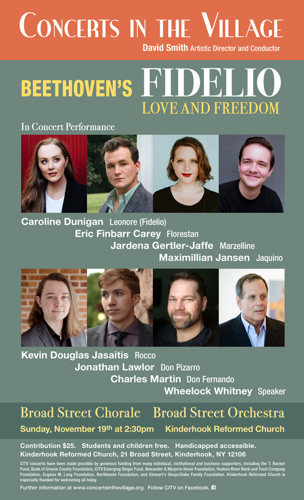 CITV Nov 19 2023 poster for Beethoven's Fidelio opera